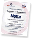 Nolte Certifications example photo of certificate
