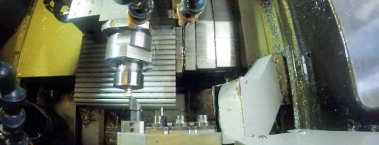 Image of Swiss-style machining focusing on the tail operation