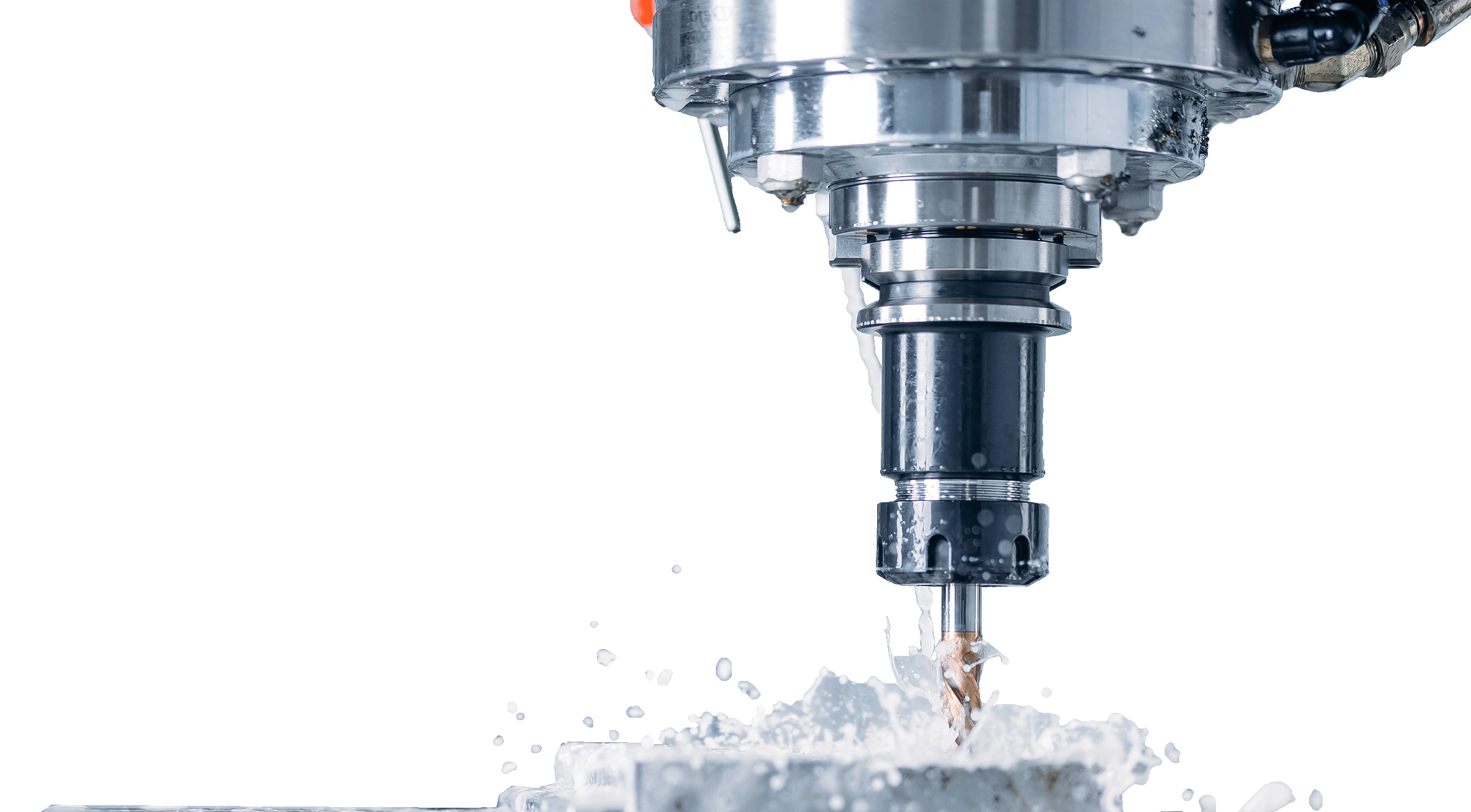 industrial precision machining cnc mill and splash